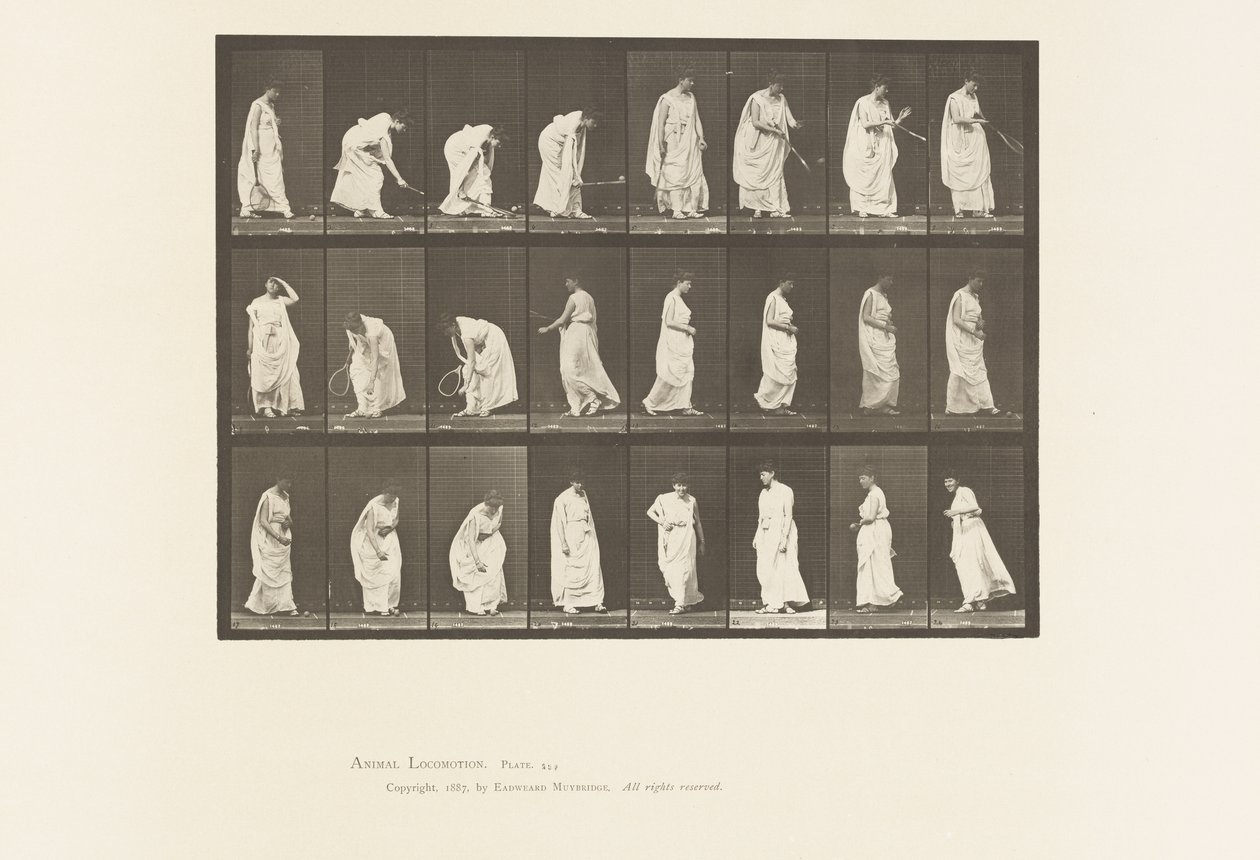 Planche 299. Jouer avec une Balle - Eadweard Muybridge