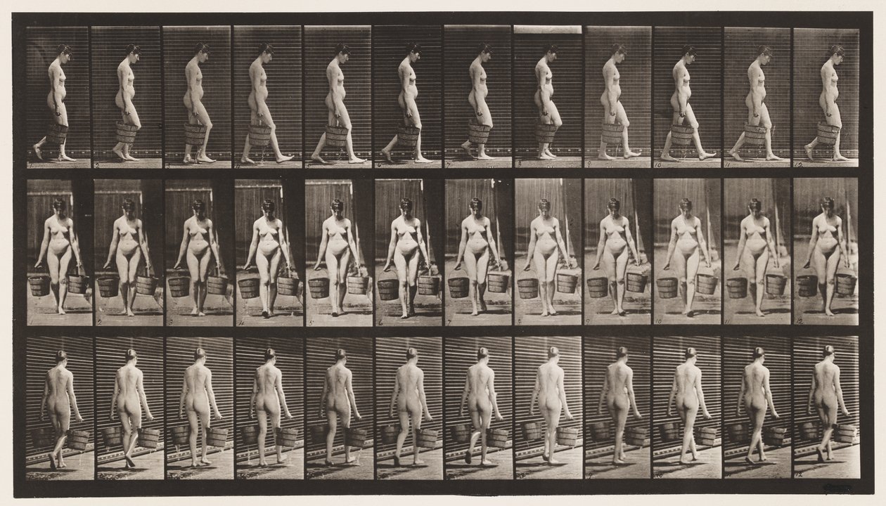 Planche 32. Marcher, portant un seau d