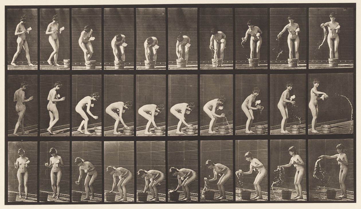 Planche 440. Se pencher et rincer un verre - Eadweard Muybridge