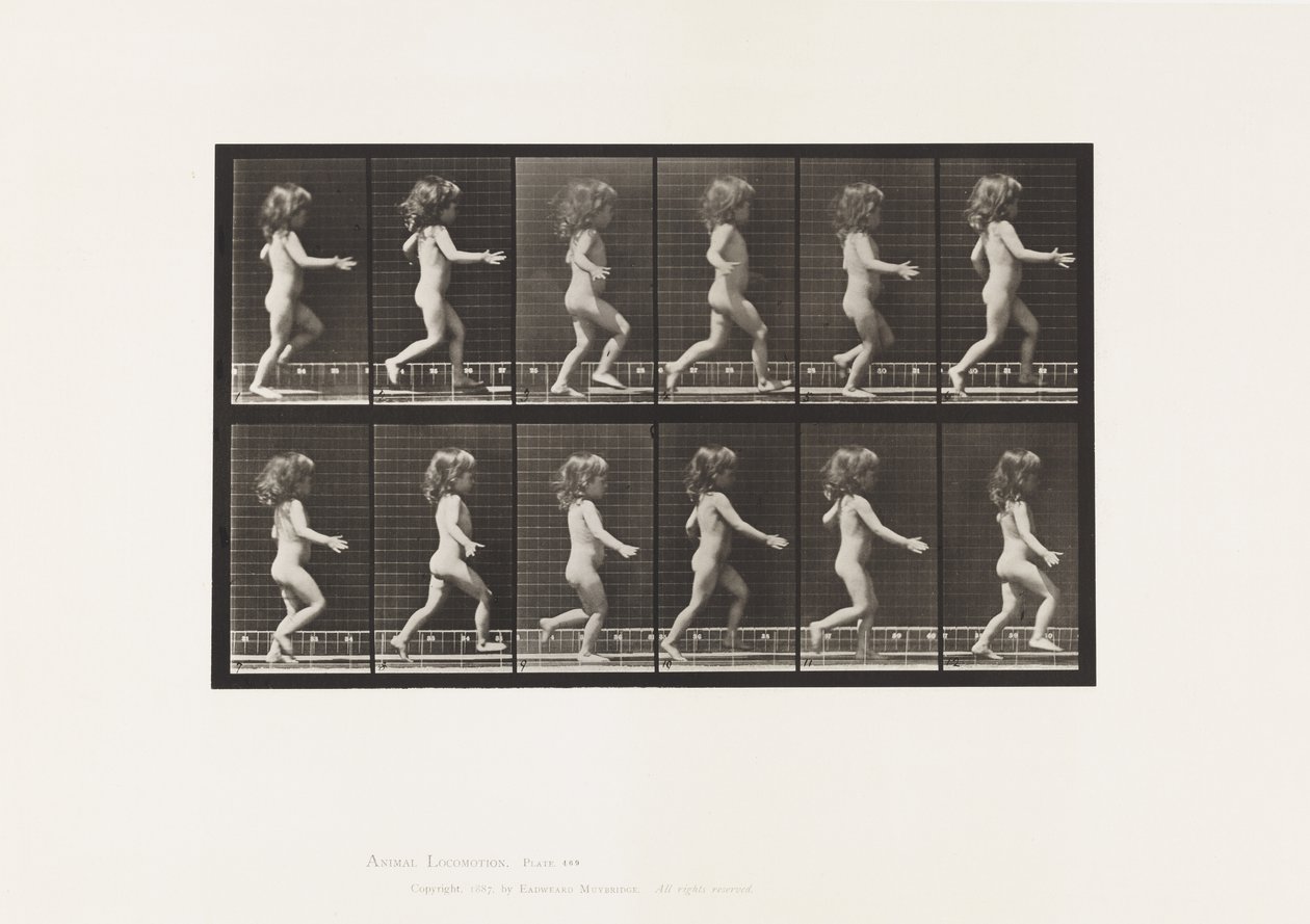 Planche 469. Enfant, courant, 1885 - Eadweard Muybridge