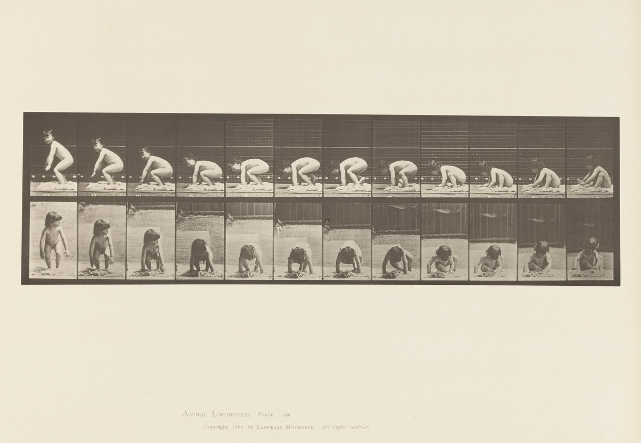 Planche 479. Enfant, se Relevant du Sol - Eadweard Muybridge