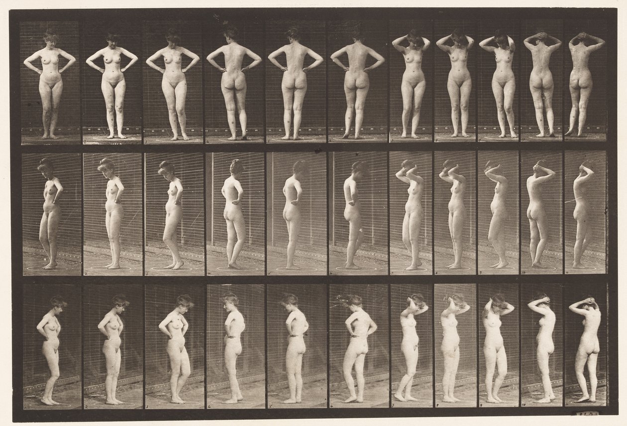 Plaque 531. Diverses poses - Eadweard Muybridge