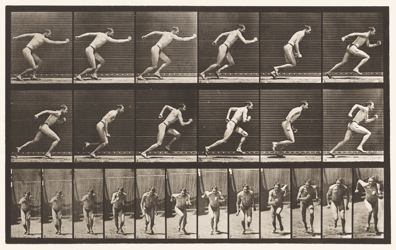 Planche 59. Départ pour une course (chaussures) - Eadweard Muybridge