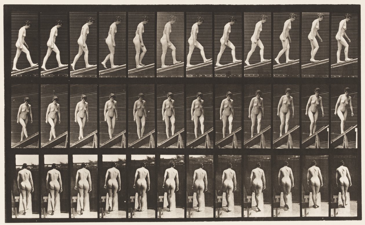Planche 76. Monter une pente - Eadweard Muybridge