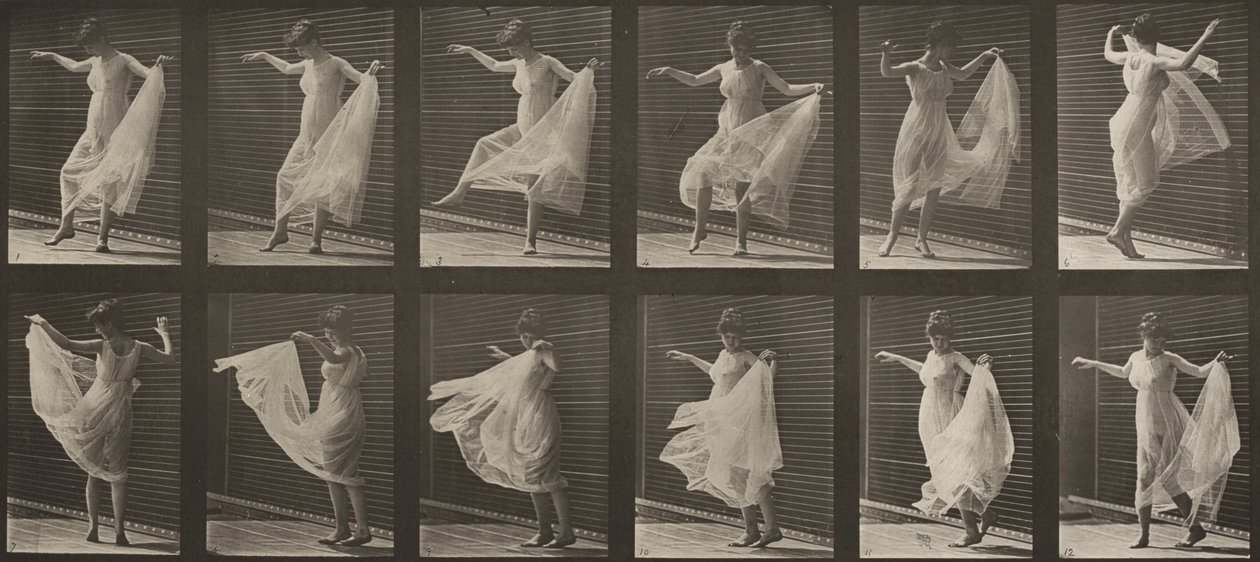 Planche numéro 189. Danse (fantaisie) - Eadweard Muybridge