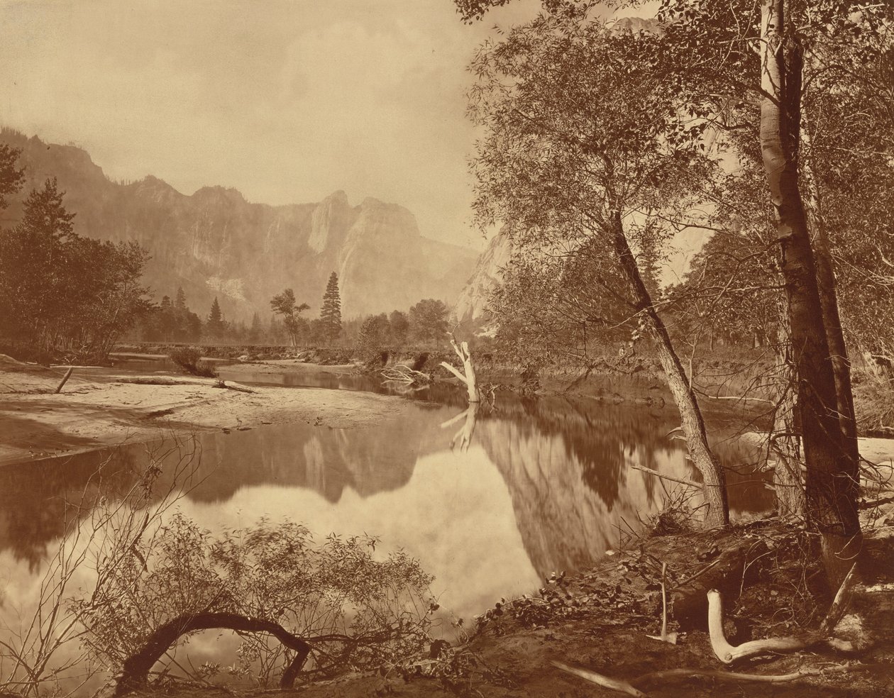 Vallée de Yosemite depuis Mosquito Camp, no 22 - Eadweard Muybridge