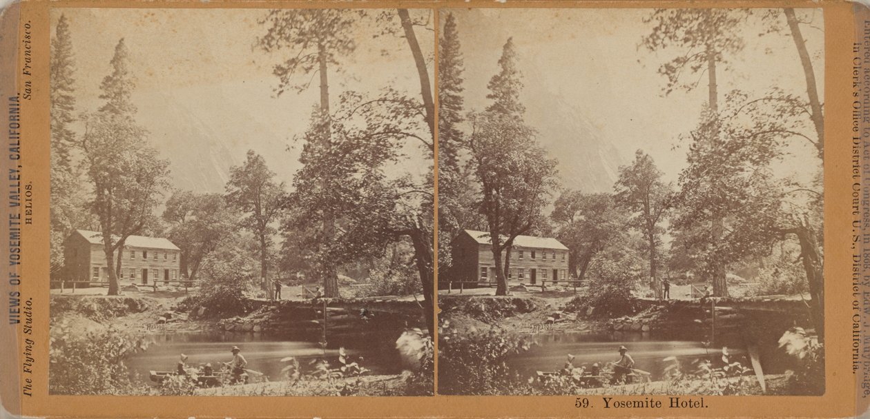 "Hôtel Yosemite", 1867 (photo) - Eadweard Muybridge