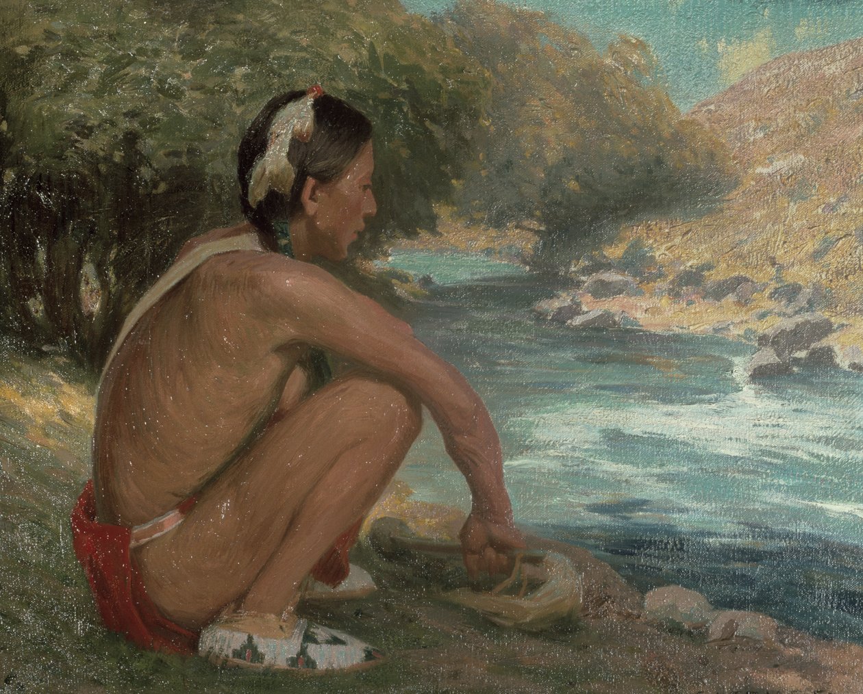 Le Ruisseau de la Montagne, vers 1914 - Eanger Irving Couse