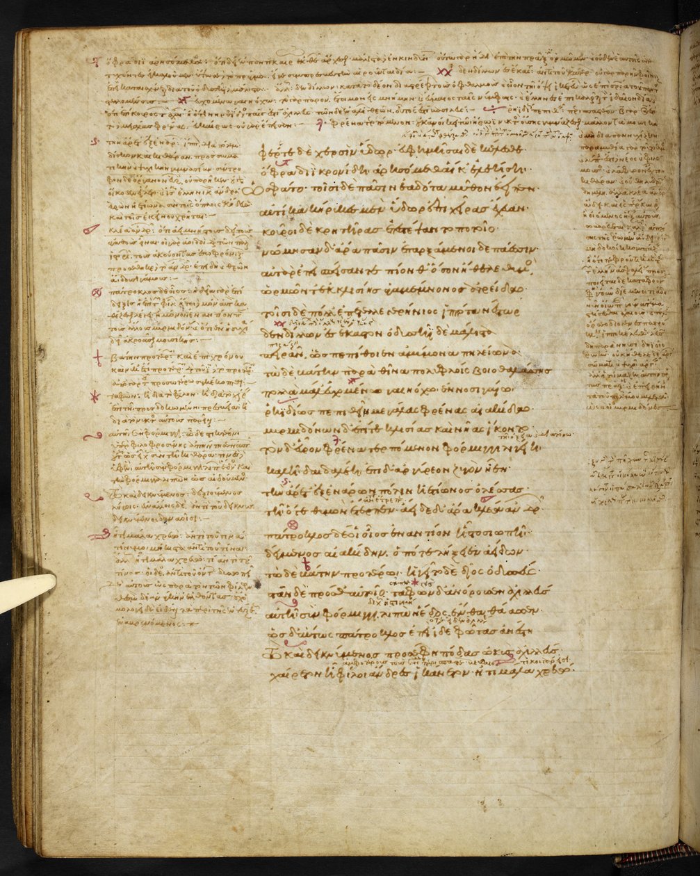 Burney 86, c.86v du Townley Homer - Eastern Mediterranean School