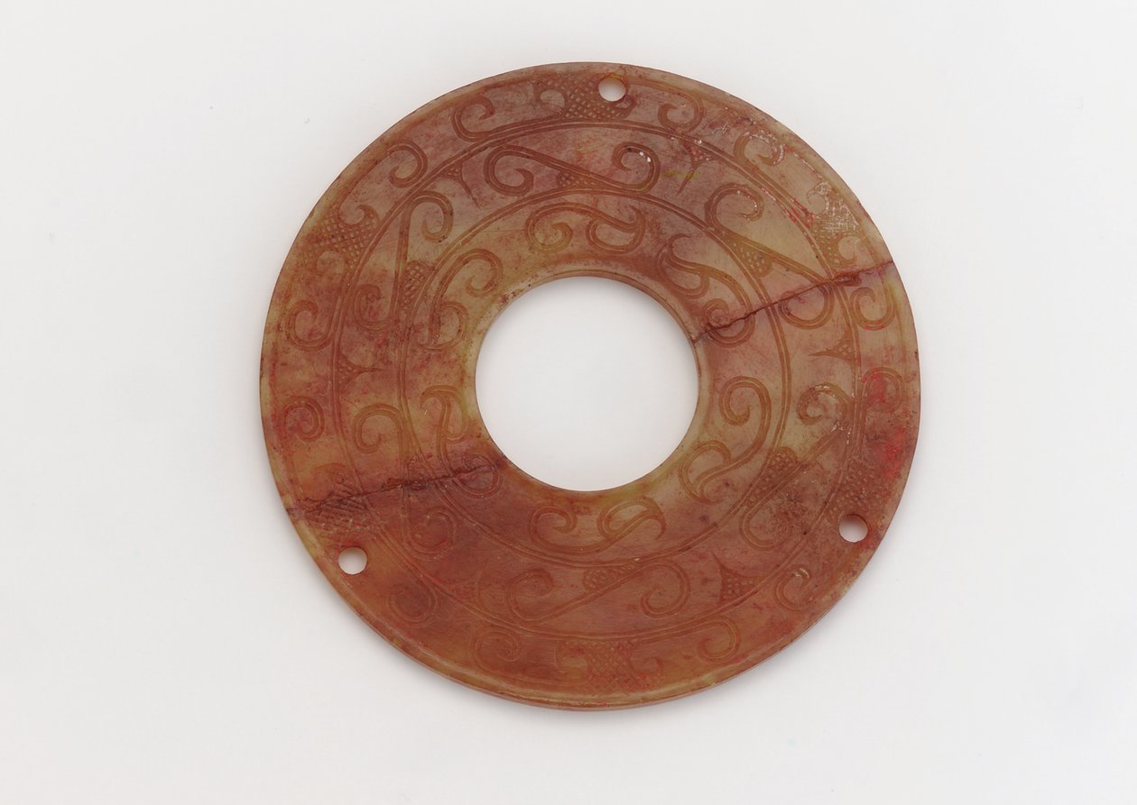 Disque ornemental, 4e-3e siècle av. J.-C. - Eastern Zhou Dynasty Chinese School