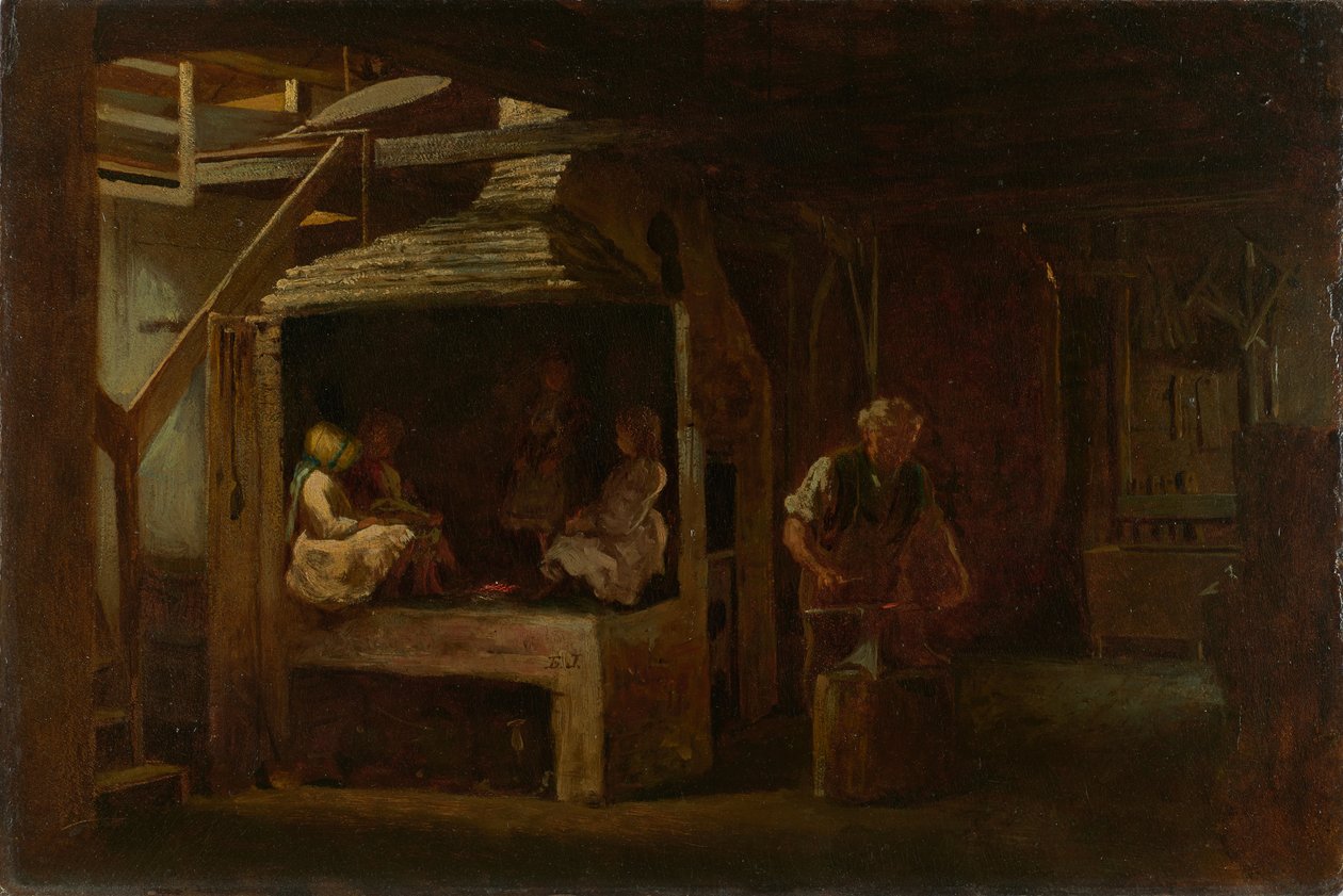 La forge - Eastman Johnson