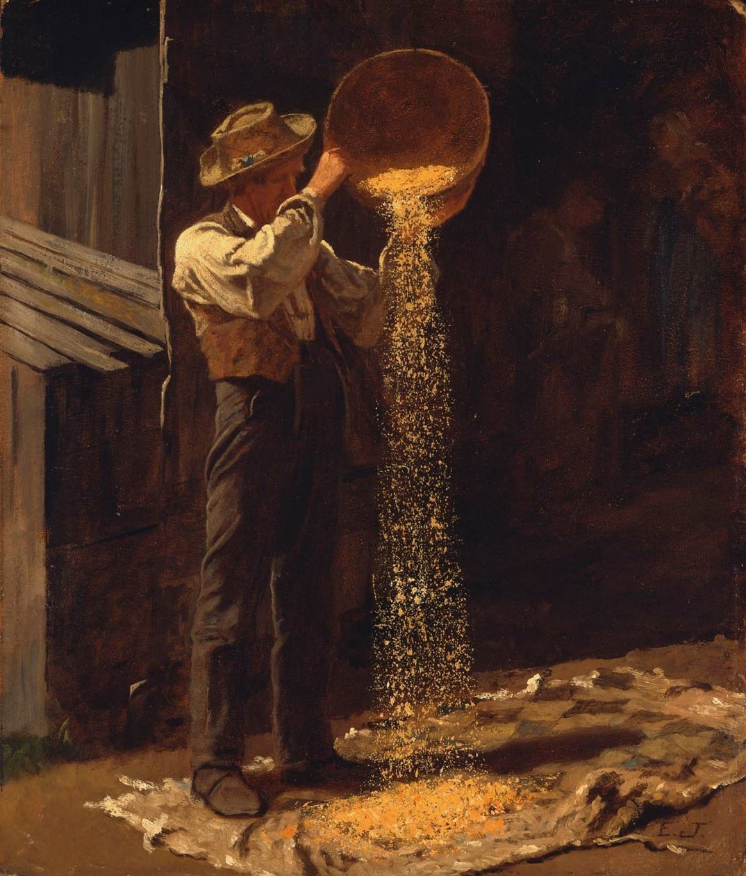 Vannage des céréales - Eastman Johnson