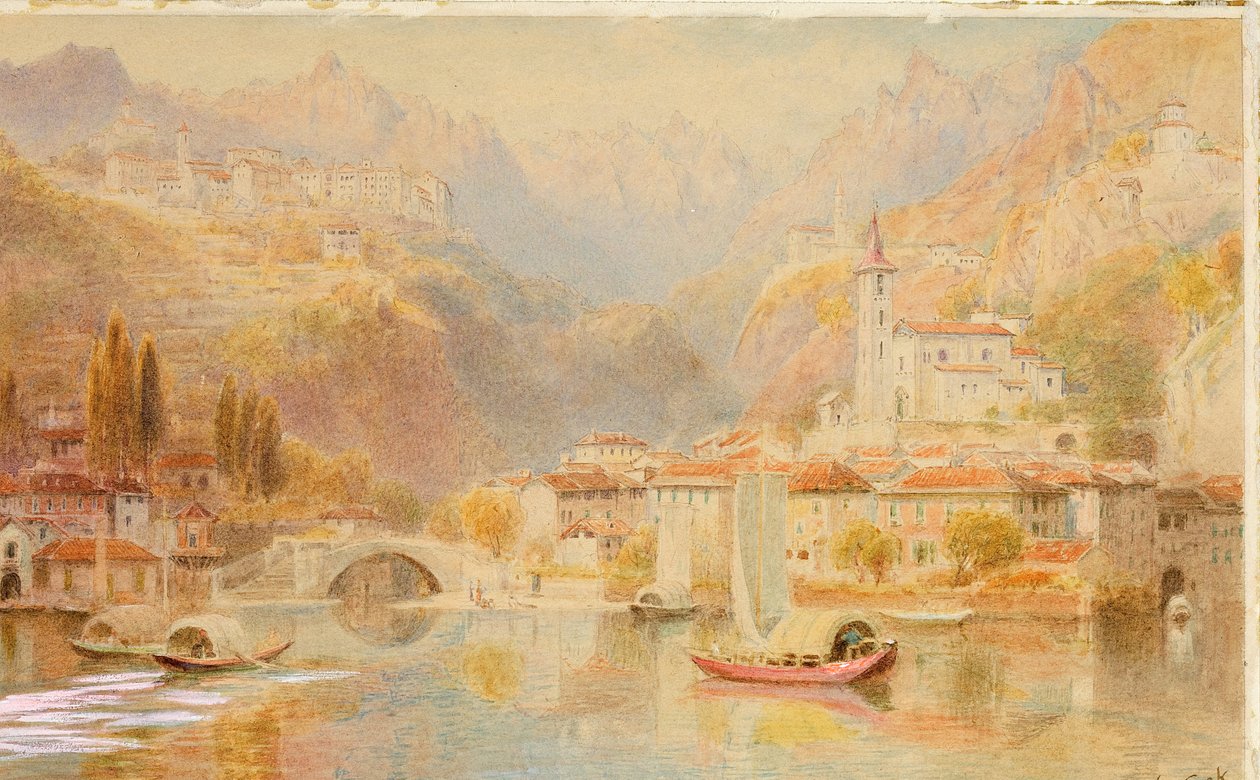Lac de Lugano - Ebenezer Wake Cook