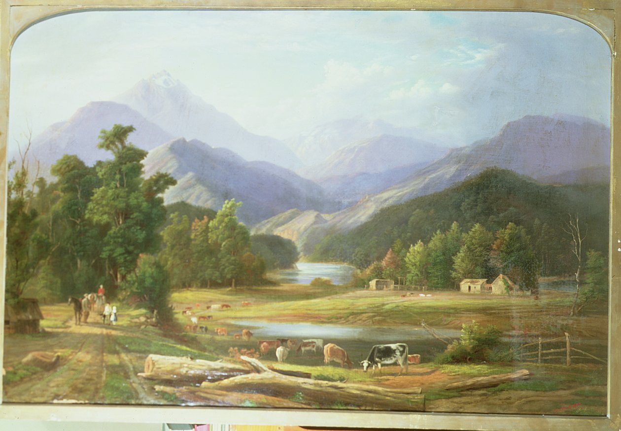 Paysage de Nouvelle-Zélande, 1872 - Ebenezer Wake Cook