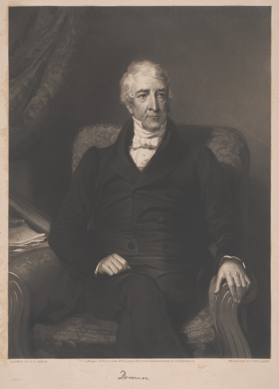 Thomas Denman, gravé par William Walker, 1849 - Eden Upton Eddis