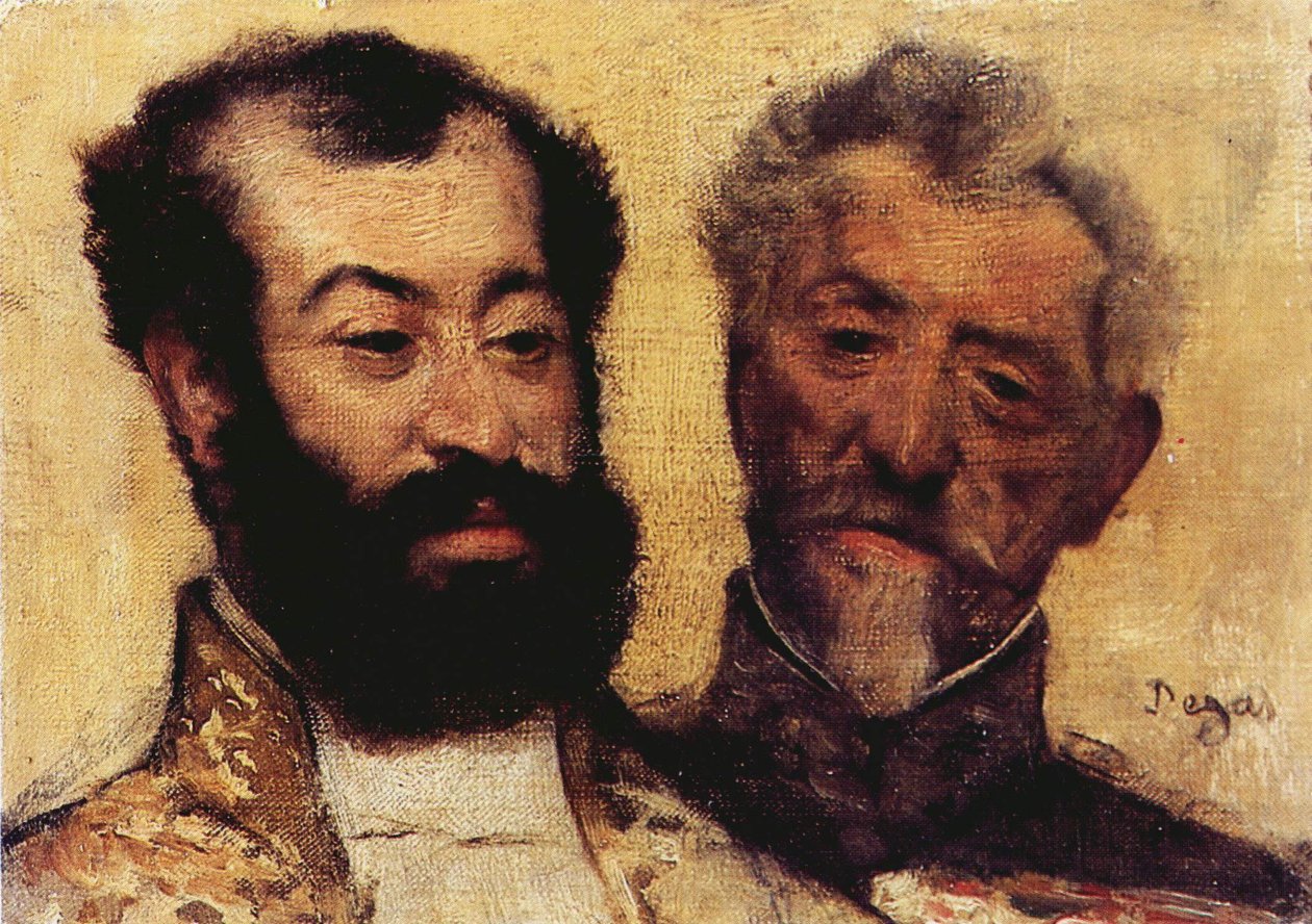 Le général Mellinet et le grand rabbin Astruc - Edgar Degas