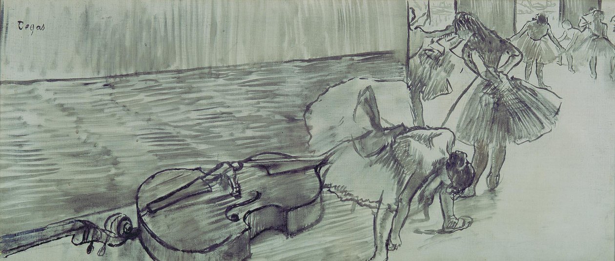 Préparatifs de Ballet La Contrebasse - Edgar Degas