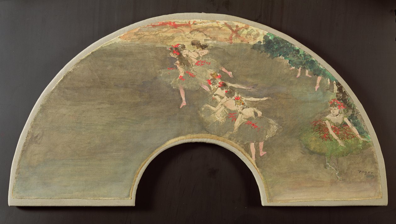 Danseuses de ballet, design pour un éventail - Edgar Degas