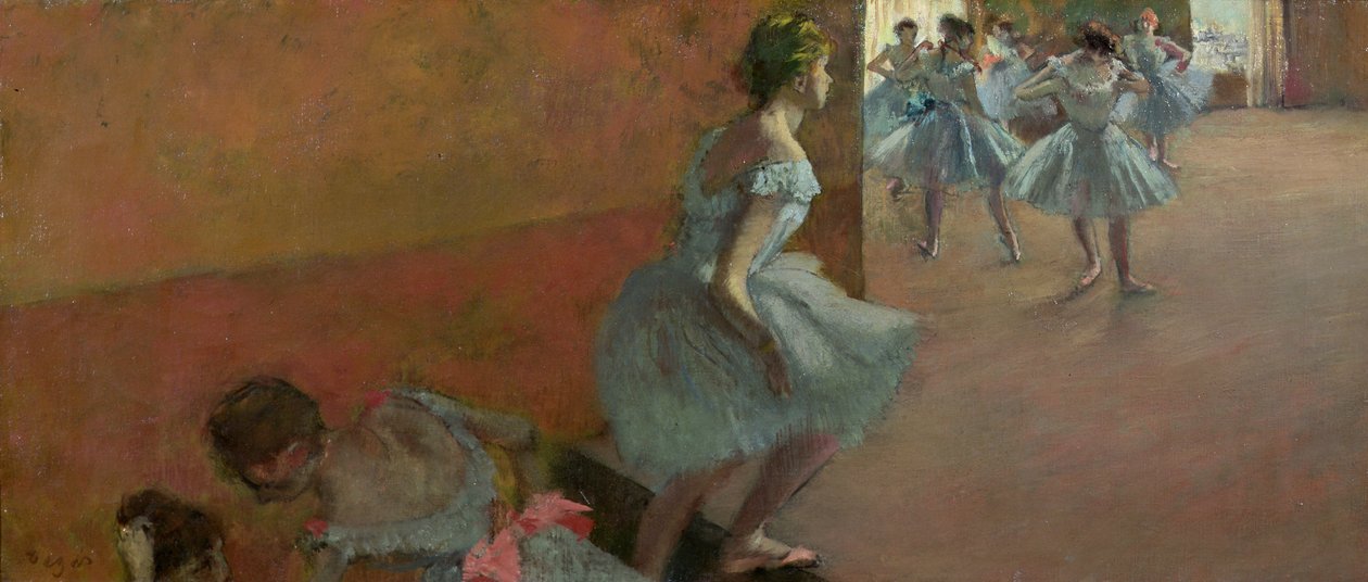 Danseurs montant un escalier, c.1886-88 - Edgar Degas