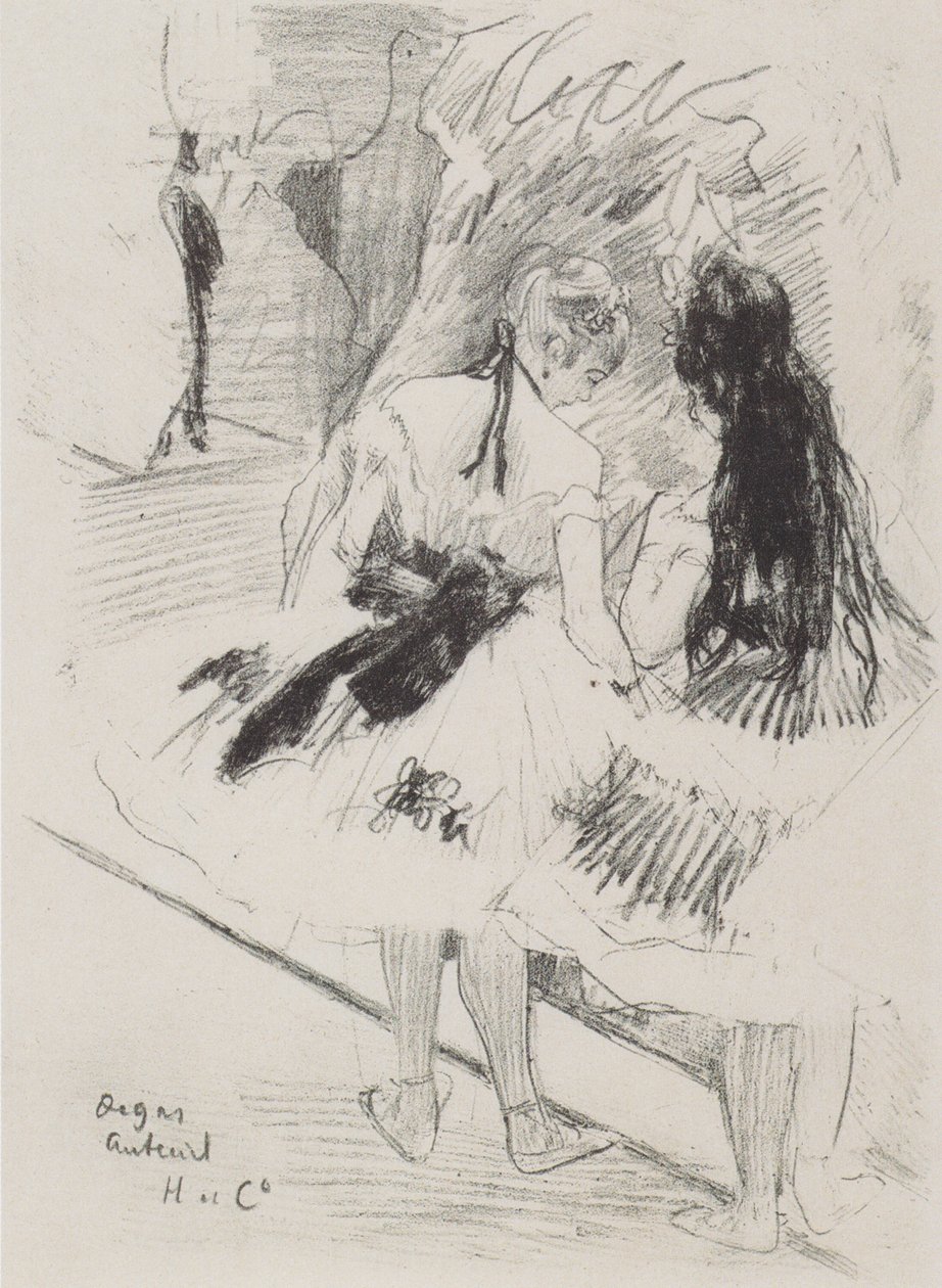 Dans les coulisses - Edgar Degas