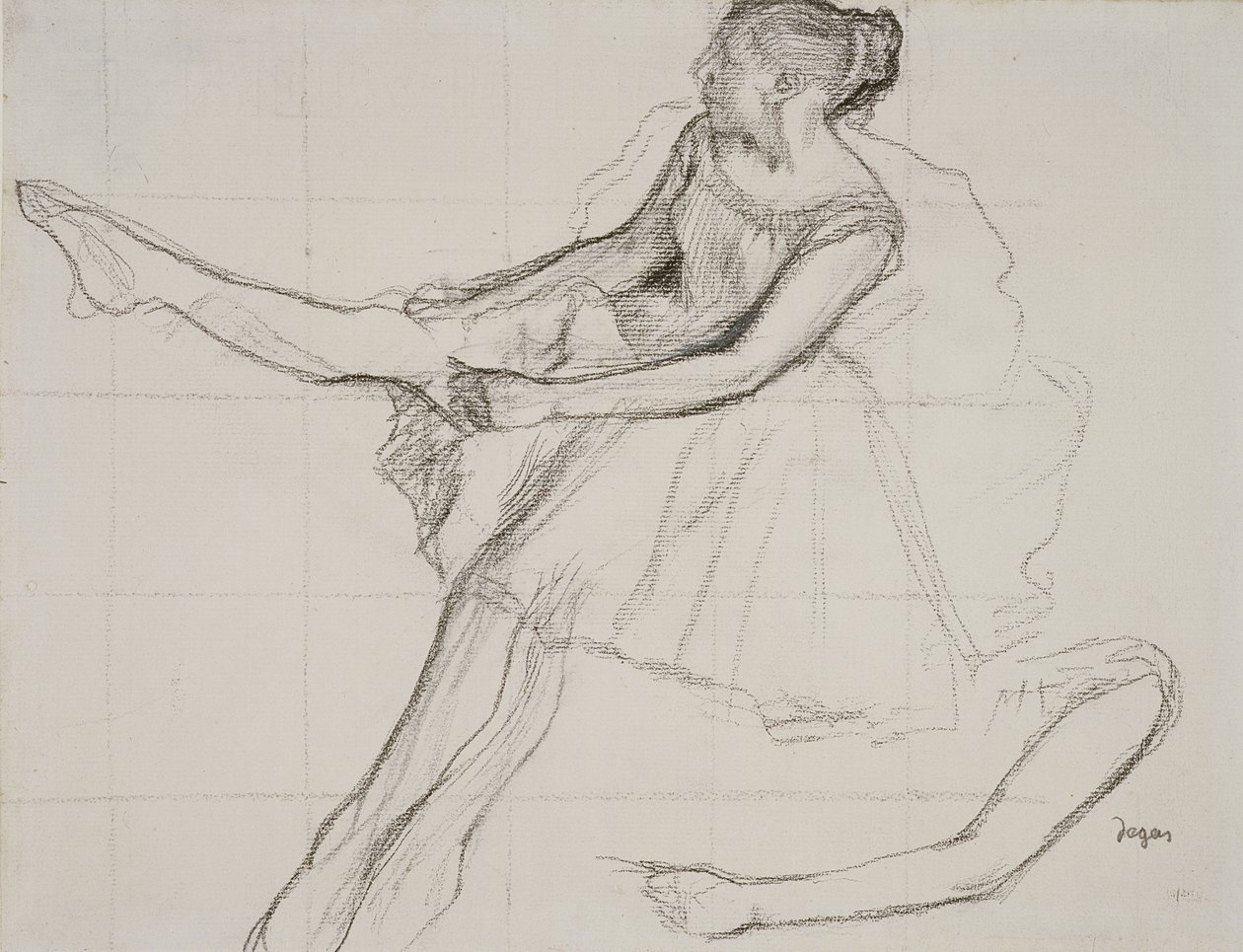 Danseuse ajustant ses collants, c.1880 - Edgar Degas