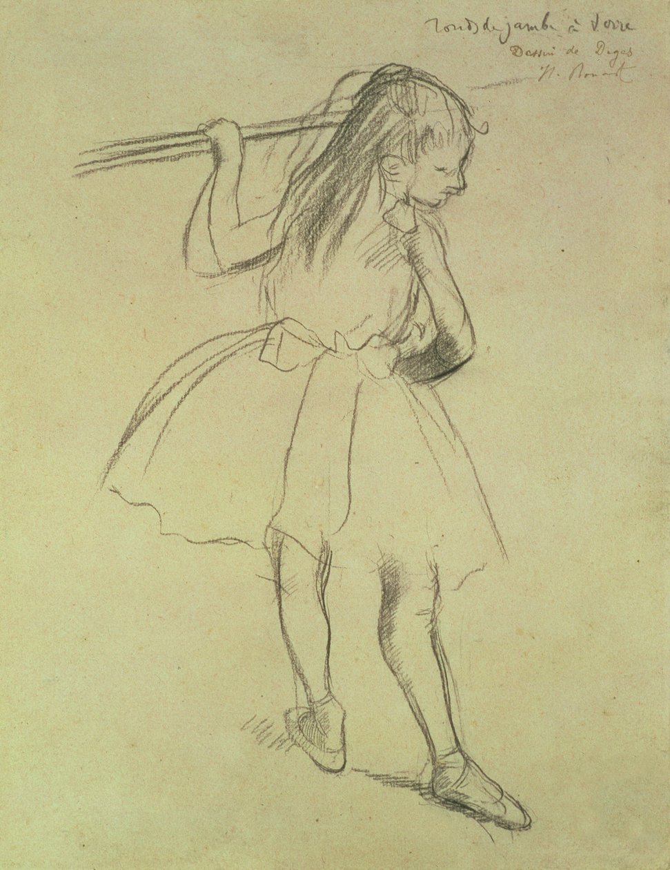 PD.32-1978 Jeune danseuse à la barre, c.1878 - Edgar Degas