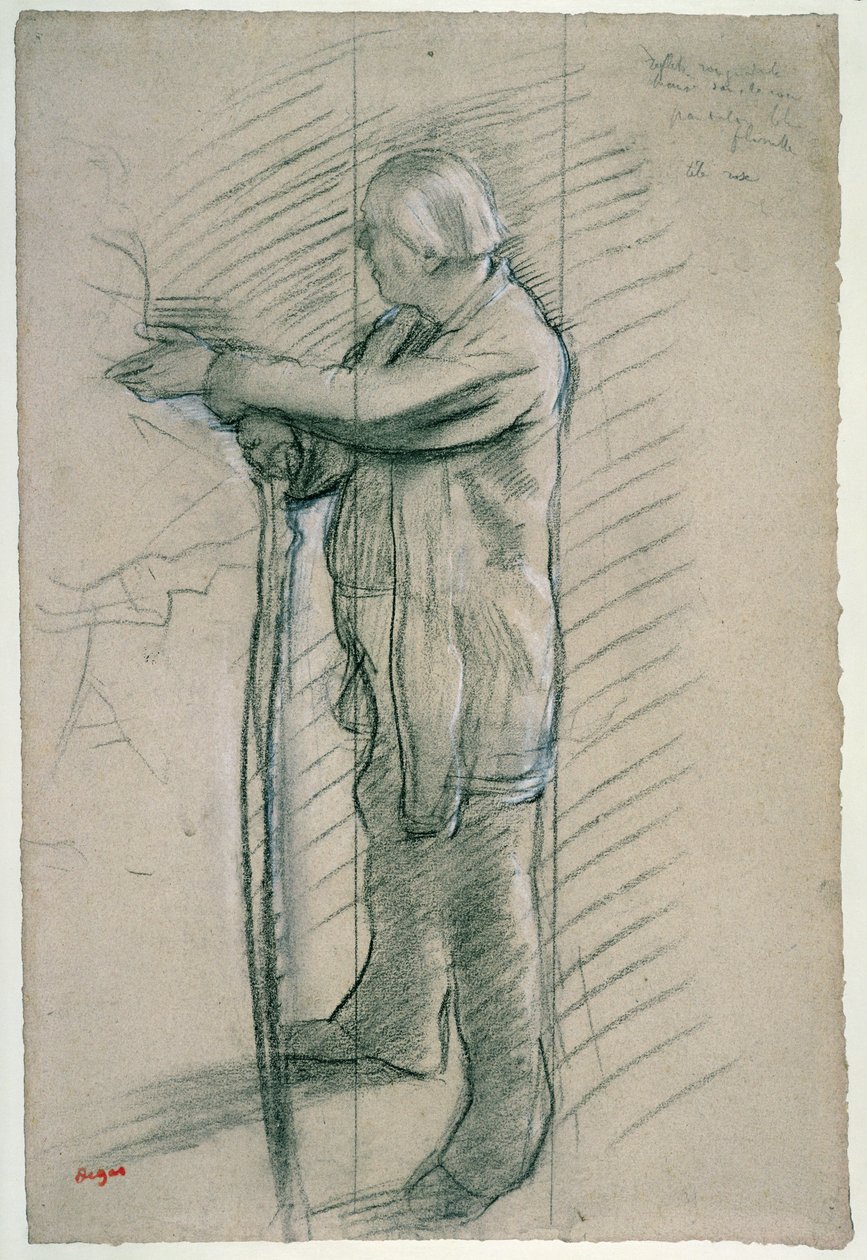 Portrait du danseur Jules Perrot - Edgar Degas