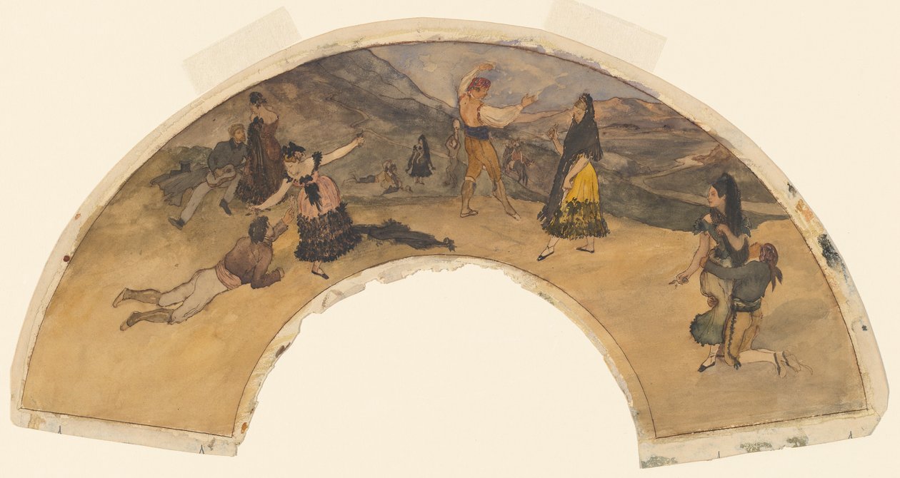Danseurs et musiciens espagnols - Edgar Degas