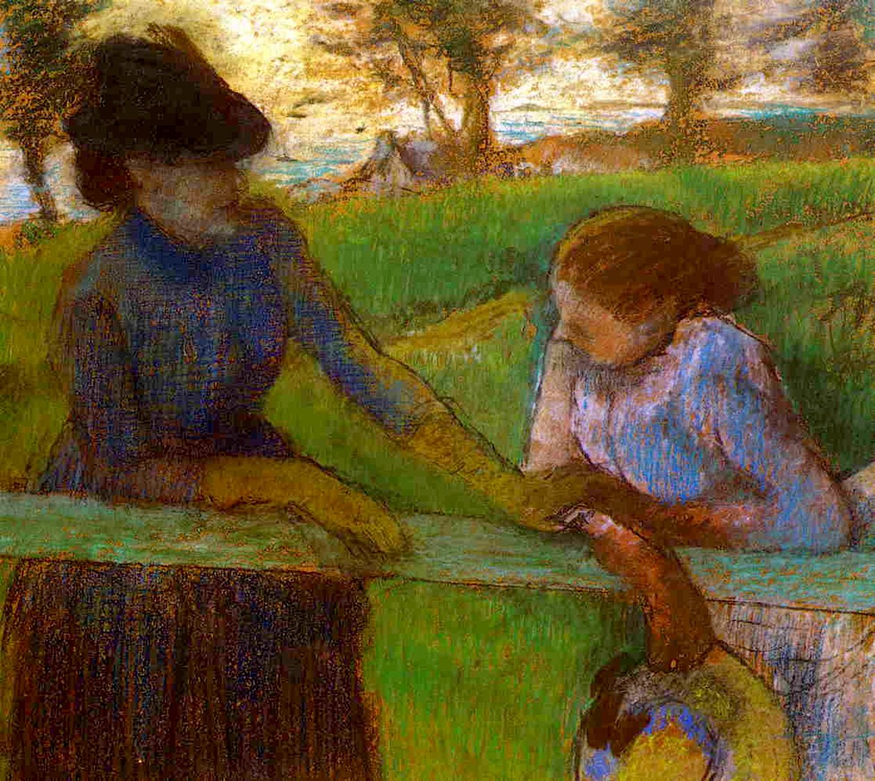 La Conversation, c.1889 - Edgar Degas