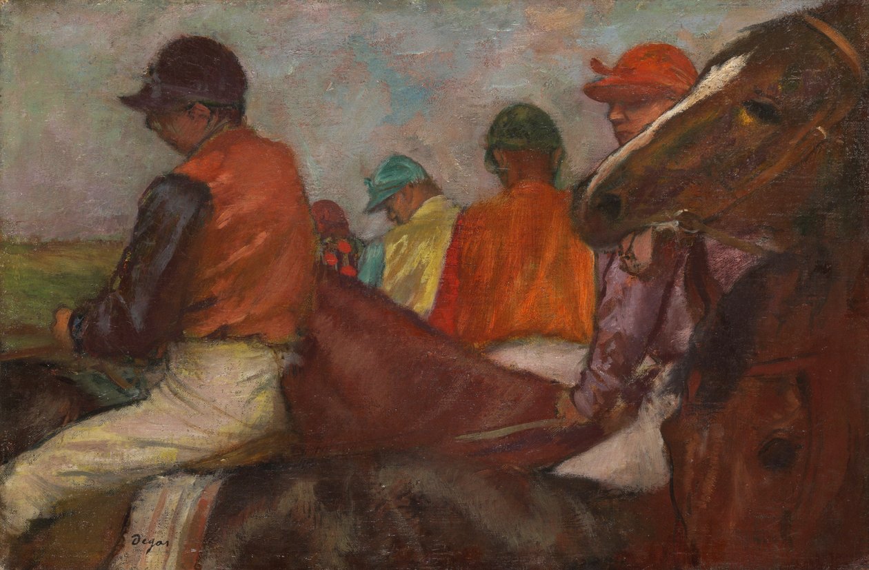 Les Jockeys - Edgar Degas