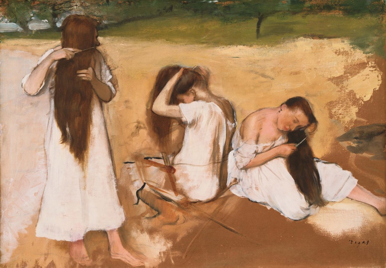 Femmes se peignant les cheveux - Edgar Degas