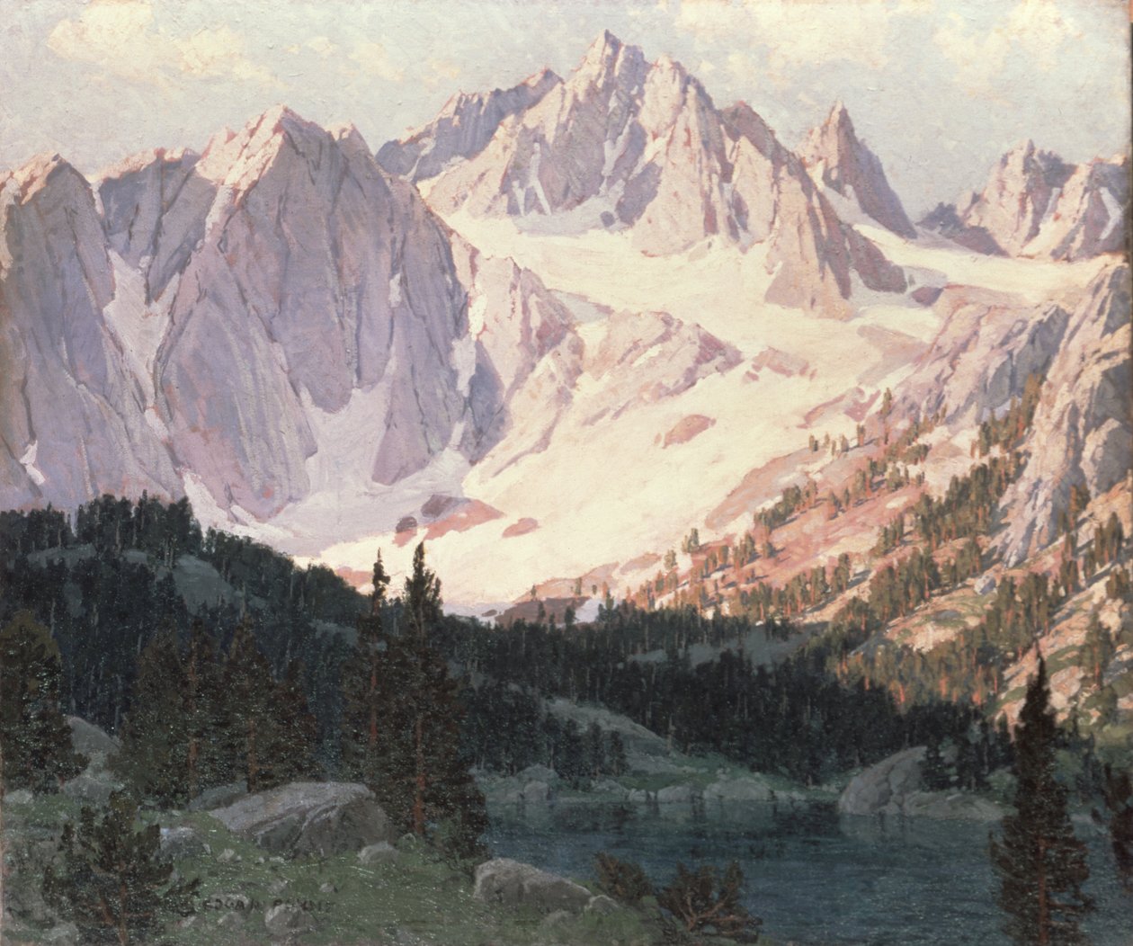 Lac dans la Haute Sierra - Edgar Alwin Payne