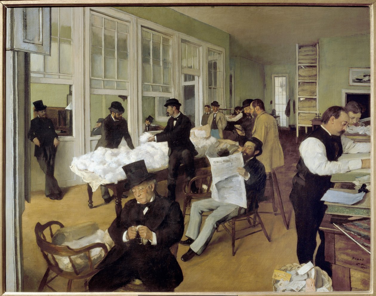 Un bureau de coton à la Nouvelle-Orléans - Edgar Degas