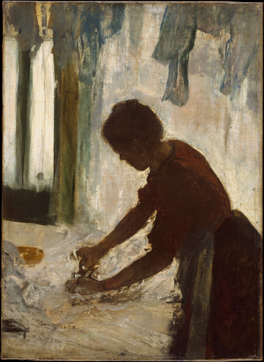 Une femme en train de repasser - Edgar Degas