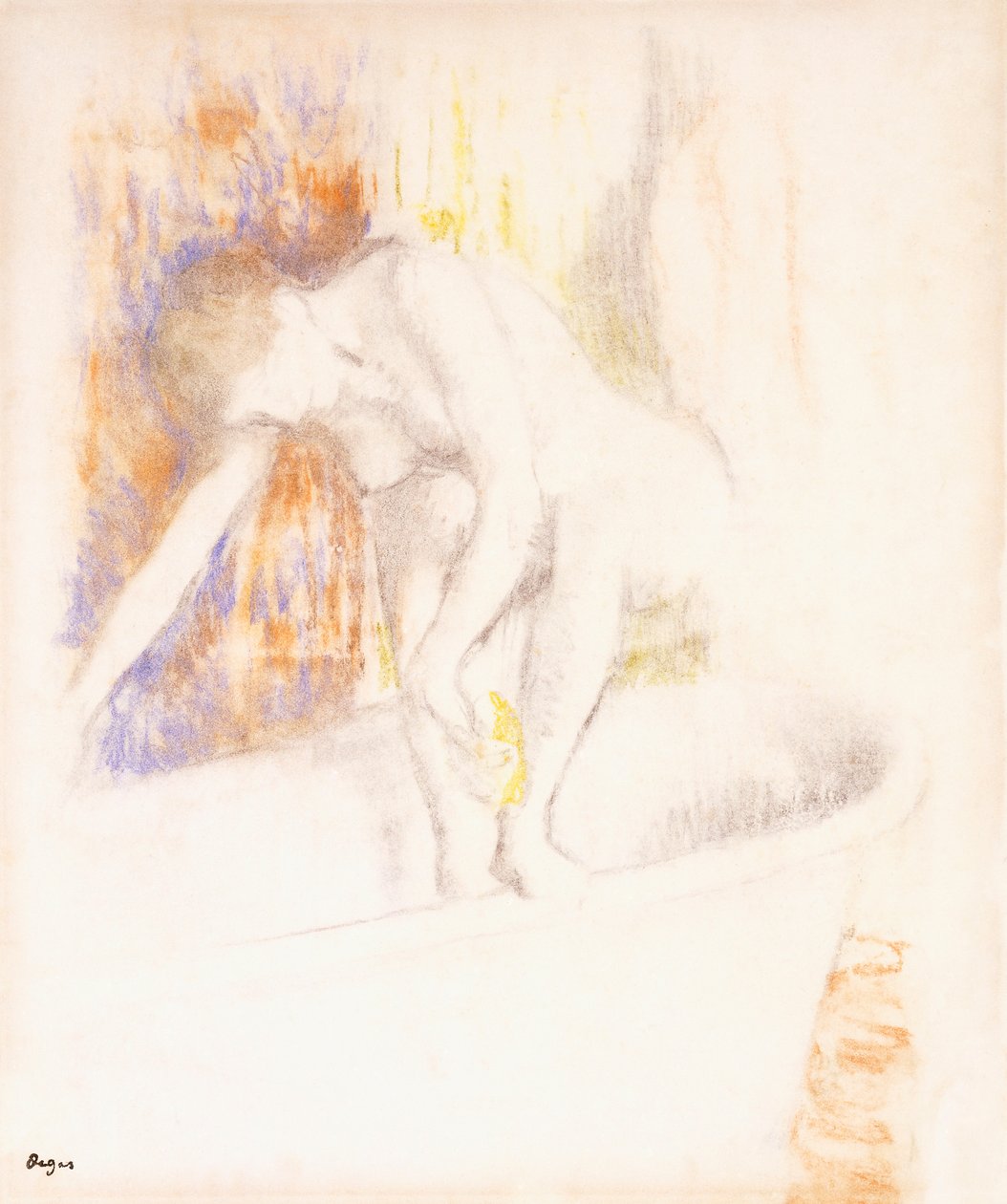 Edgar Degas、エドガー・ドガ【APRES LE BAIN】 Après le bain, 1890-1900 | Edgar Degas | Estampe d'art