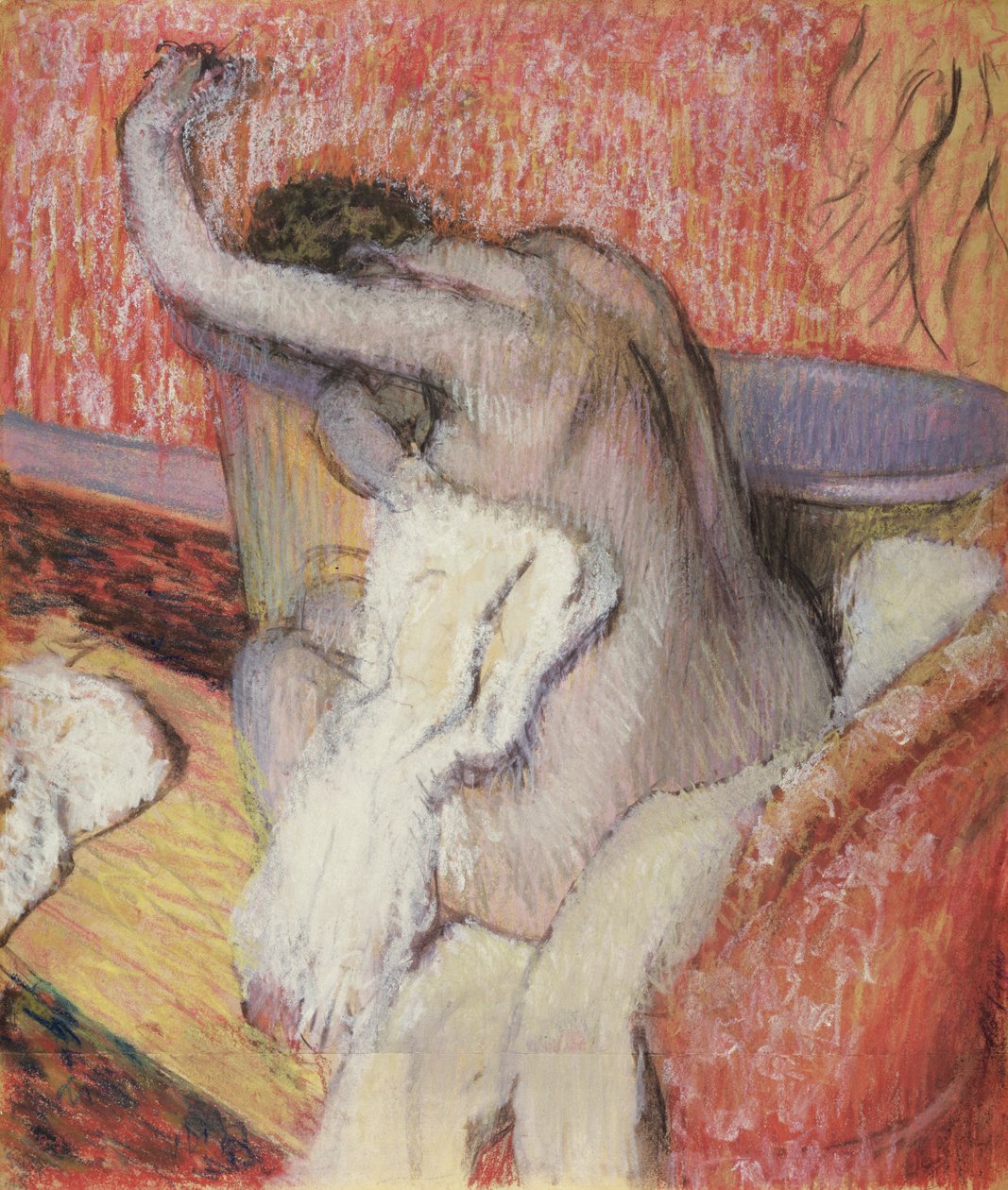 Après le bain, femme se séchant, c.1889-90 - Edgar Degas