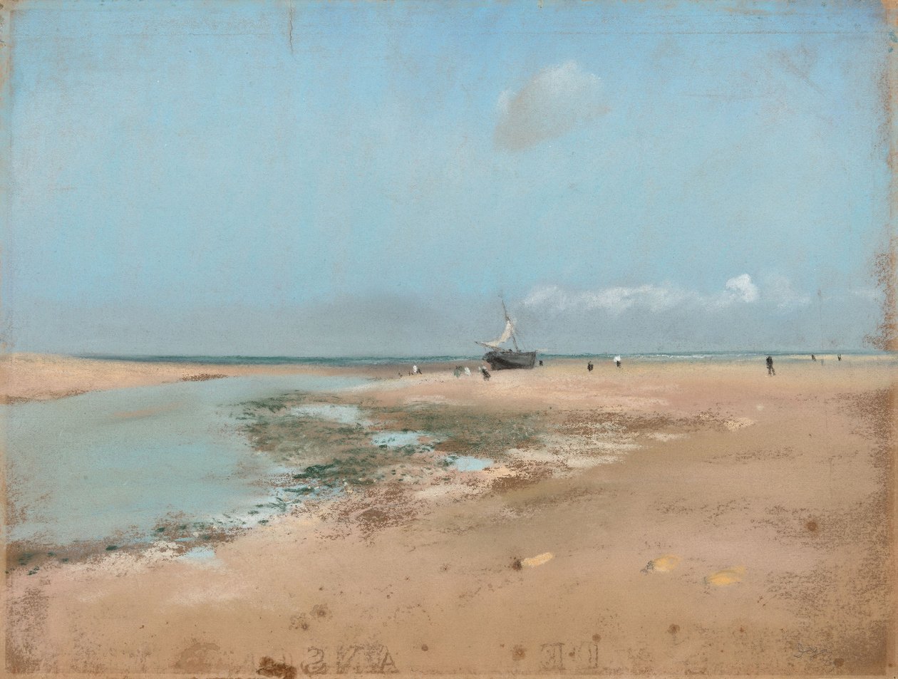 Plage à marée basse (Embouchure de la rivière) - Edgar Degas