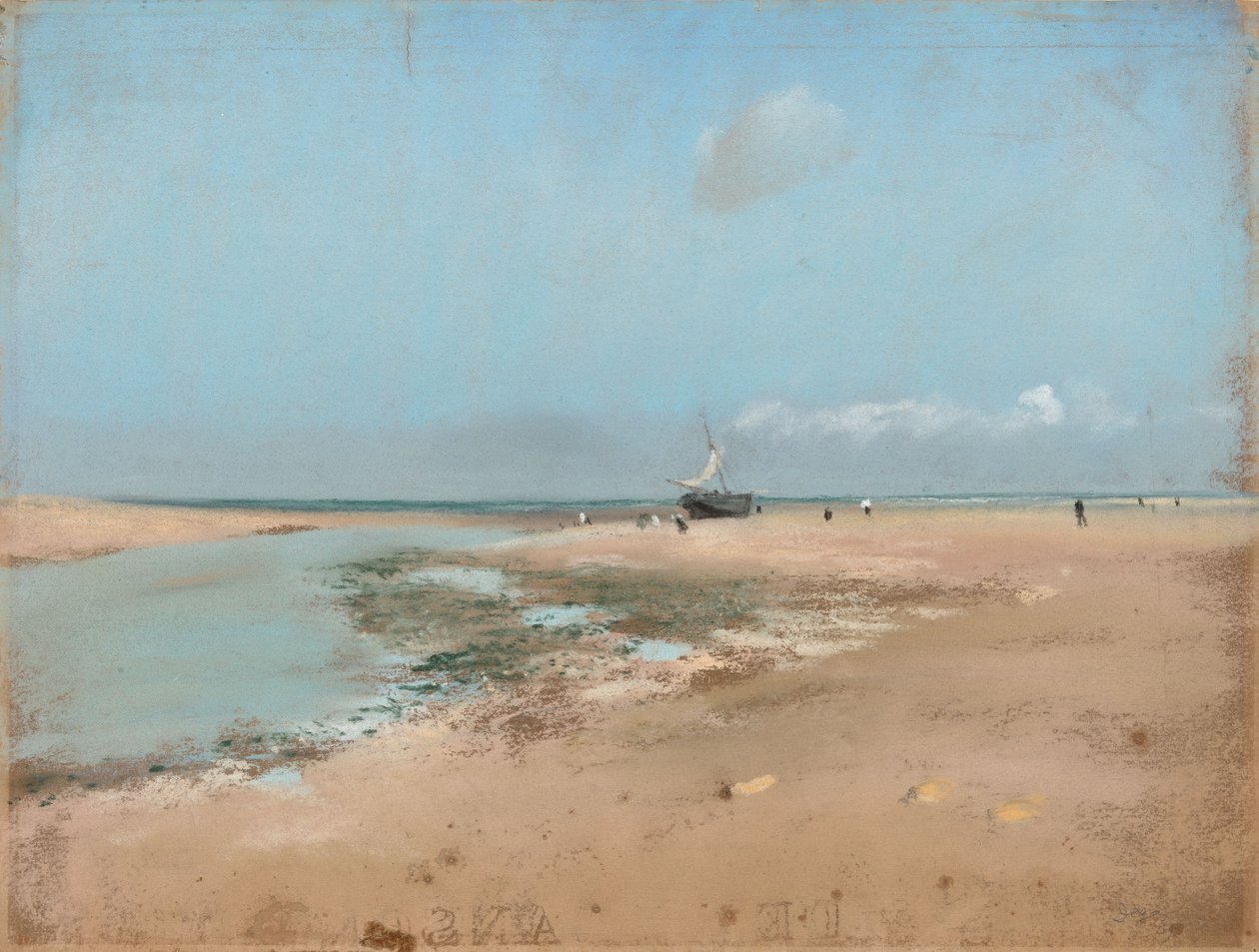 Plage à marée basse (embouchure de la rivière) - Edgar Degas