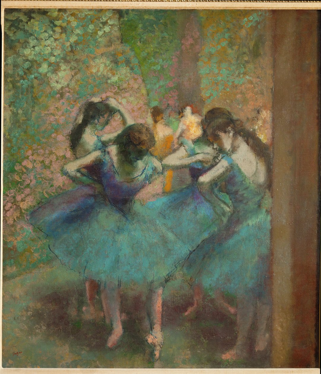 Danseurs bleus (huile sur toile) - Edgar Degas