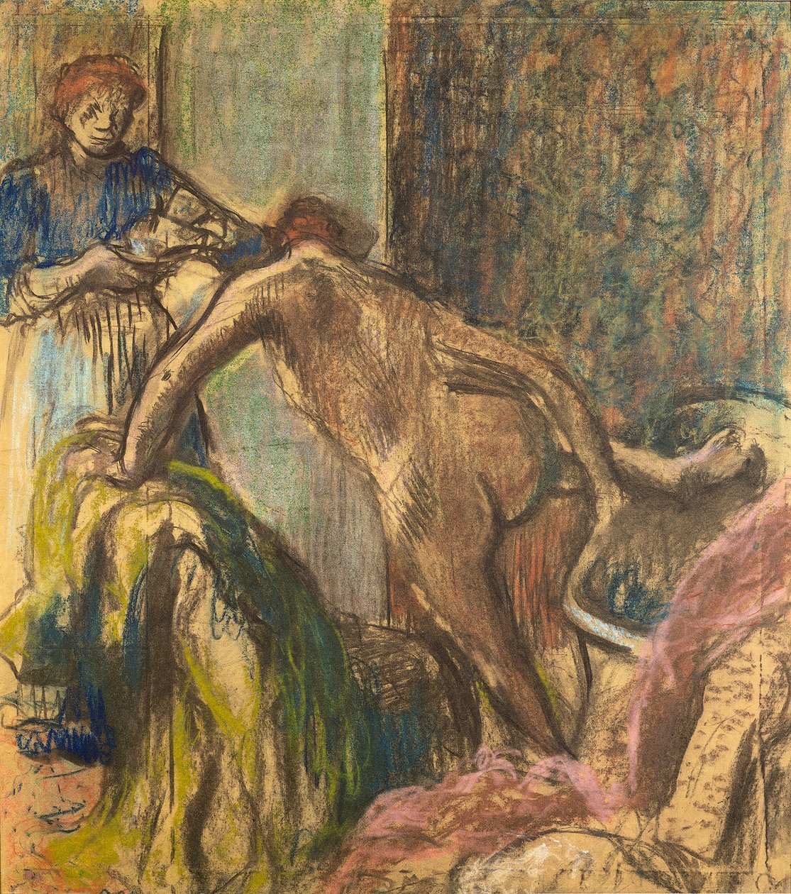 Petit déjeuner après le bain - Edgar Degas