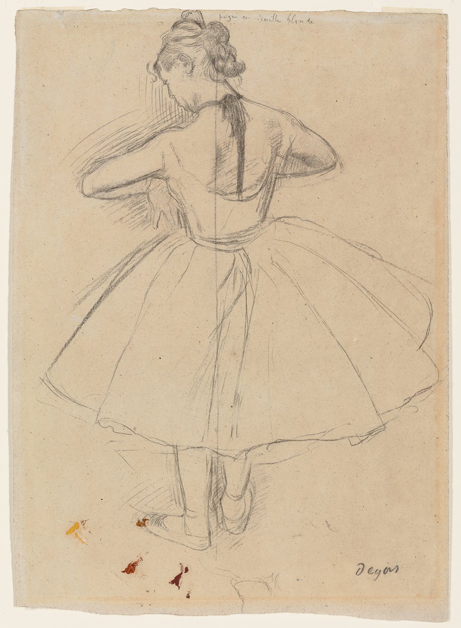 Danseuse debout, vue de dos, 1872-1873 - Edgar Degas