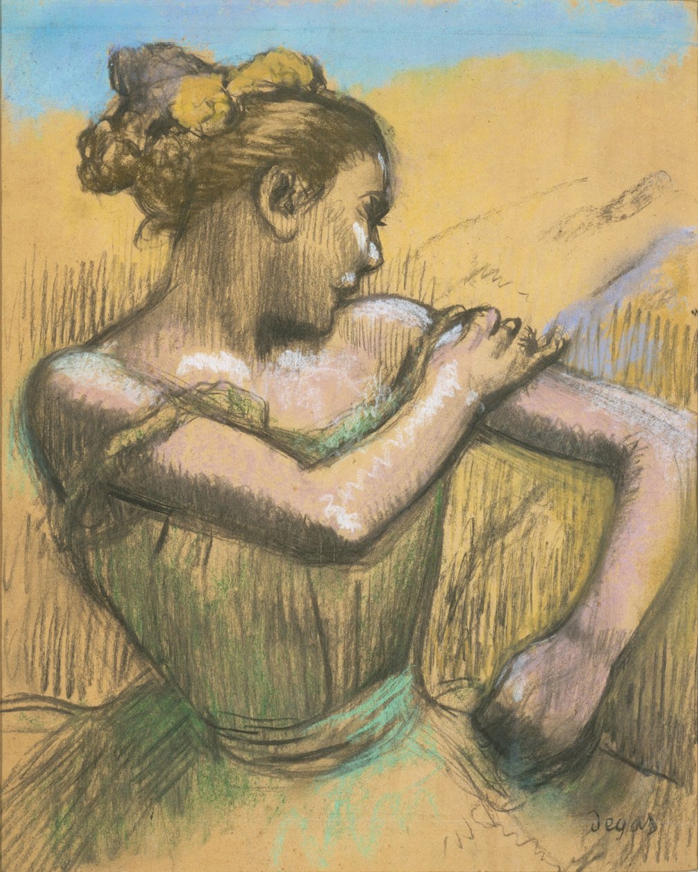 Danseuse, vers 1895-99 (pastel et fusain sur papier) - Edgar Degas