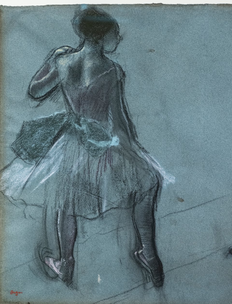 Danseuse de dos et trois études de pieds (détail) - Edgar Degas