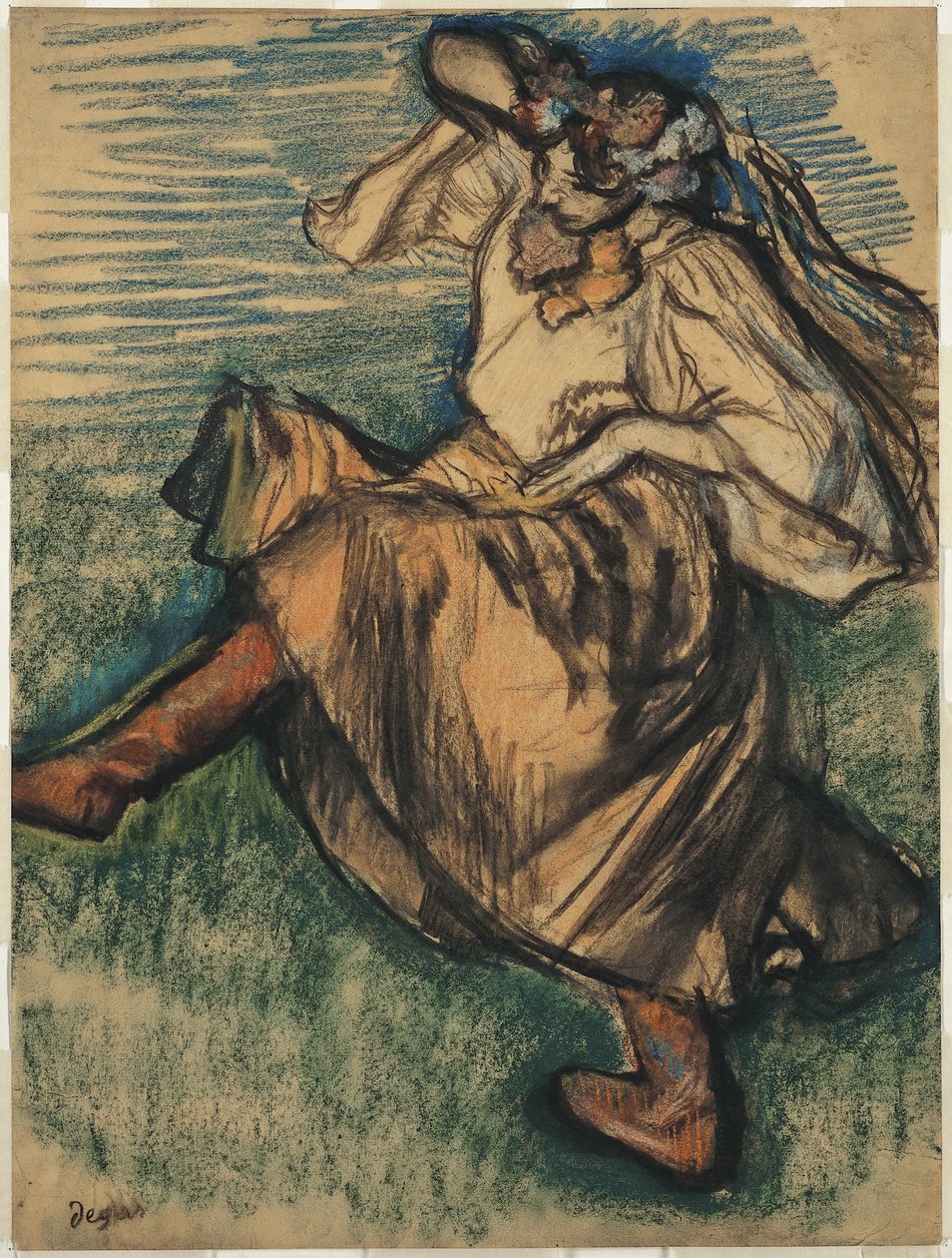Danseuse en costume ukrainien - Edgar Degas