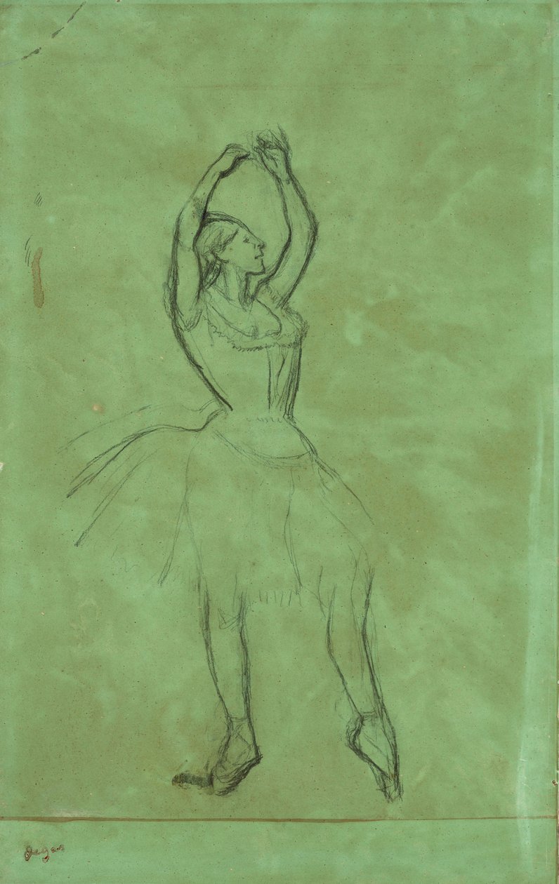 Danseuse avec bras levés - Edgar Degas