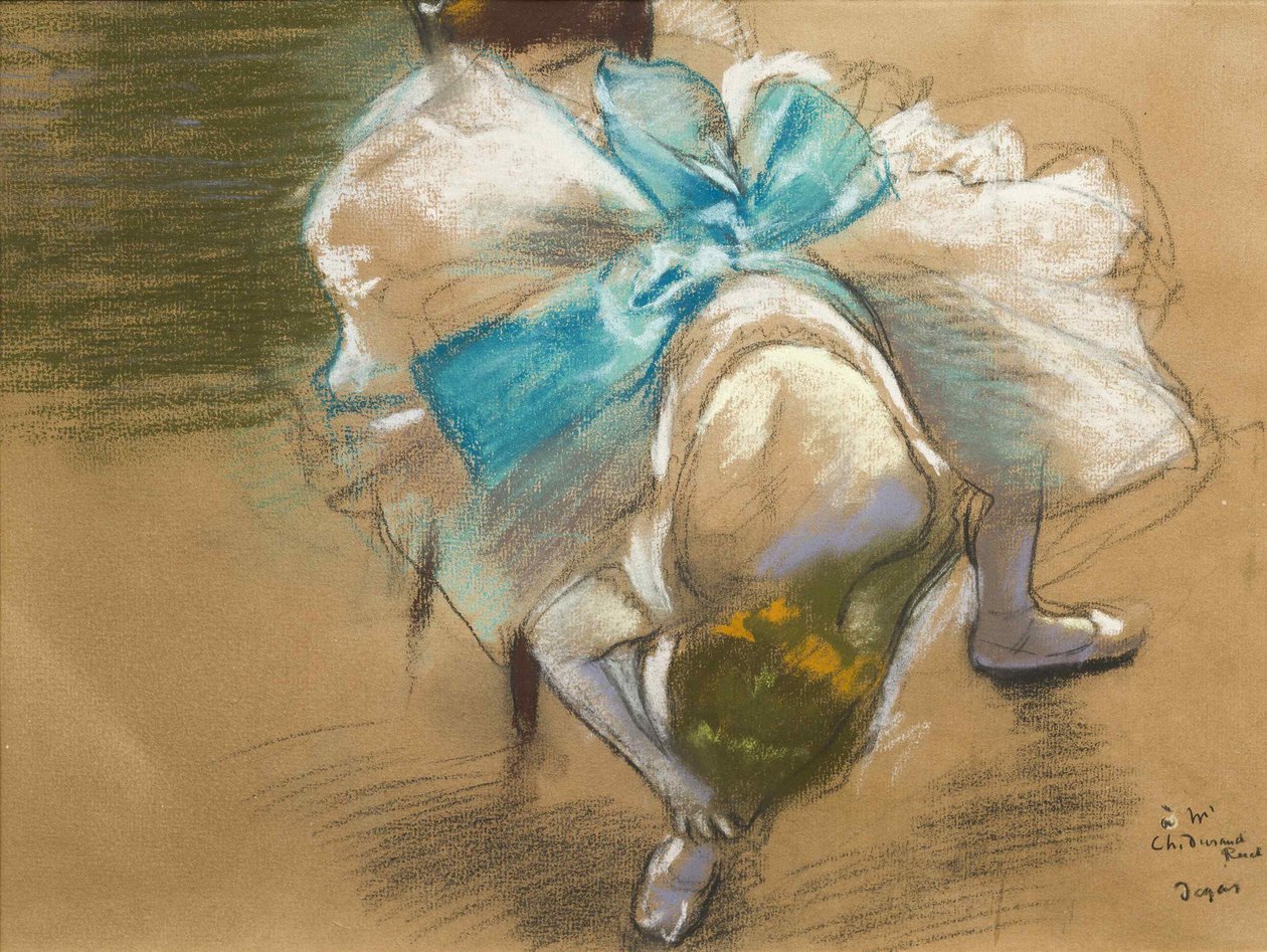 Danseuse rattachant son chausson, 1887 - Edgar Degas