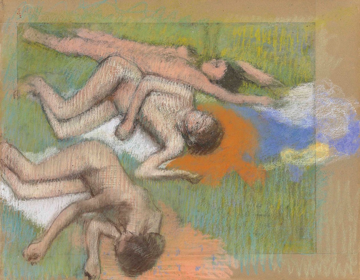 Degas - Après le bain, trois femmes nues, circa 1890-1895 - Edgar Degas