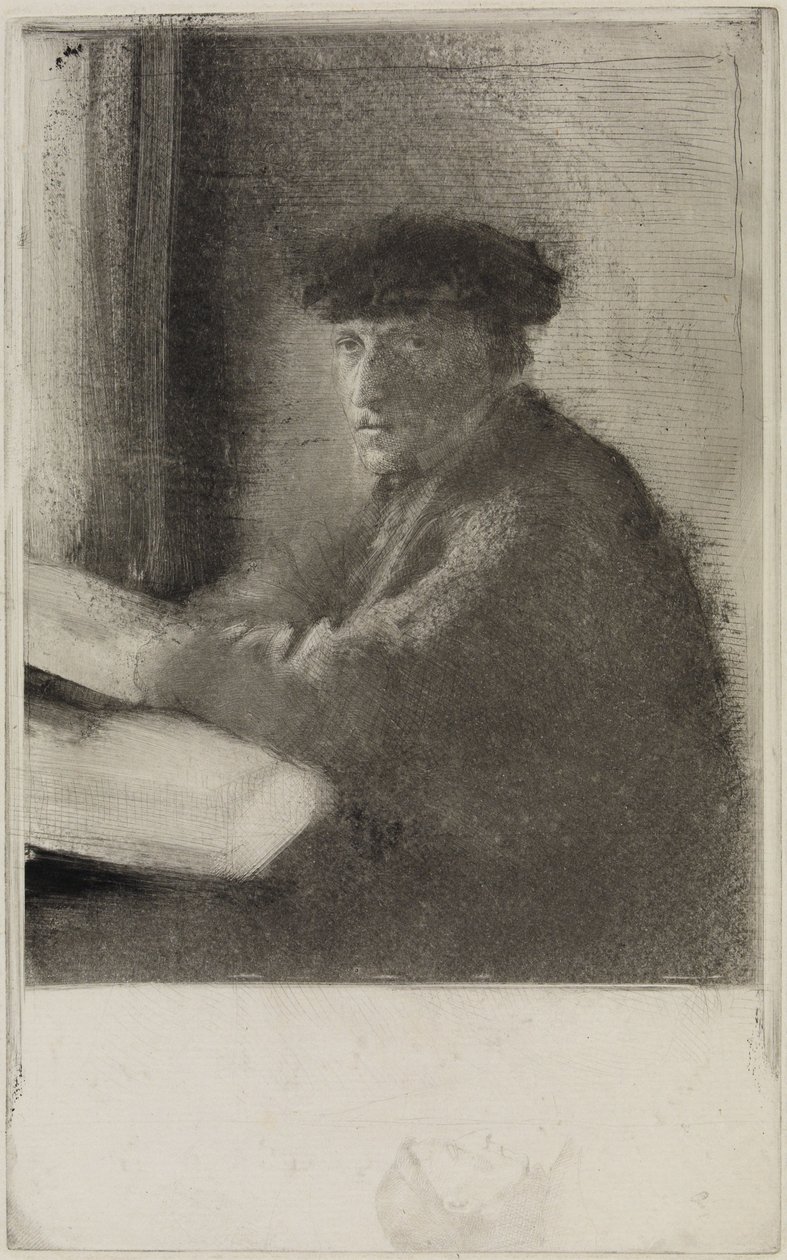 Le graveur Joseph Tourny, en demi-figure - Edgar Degas