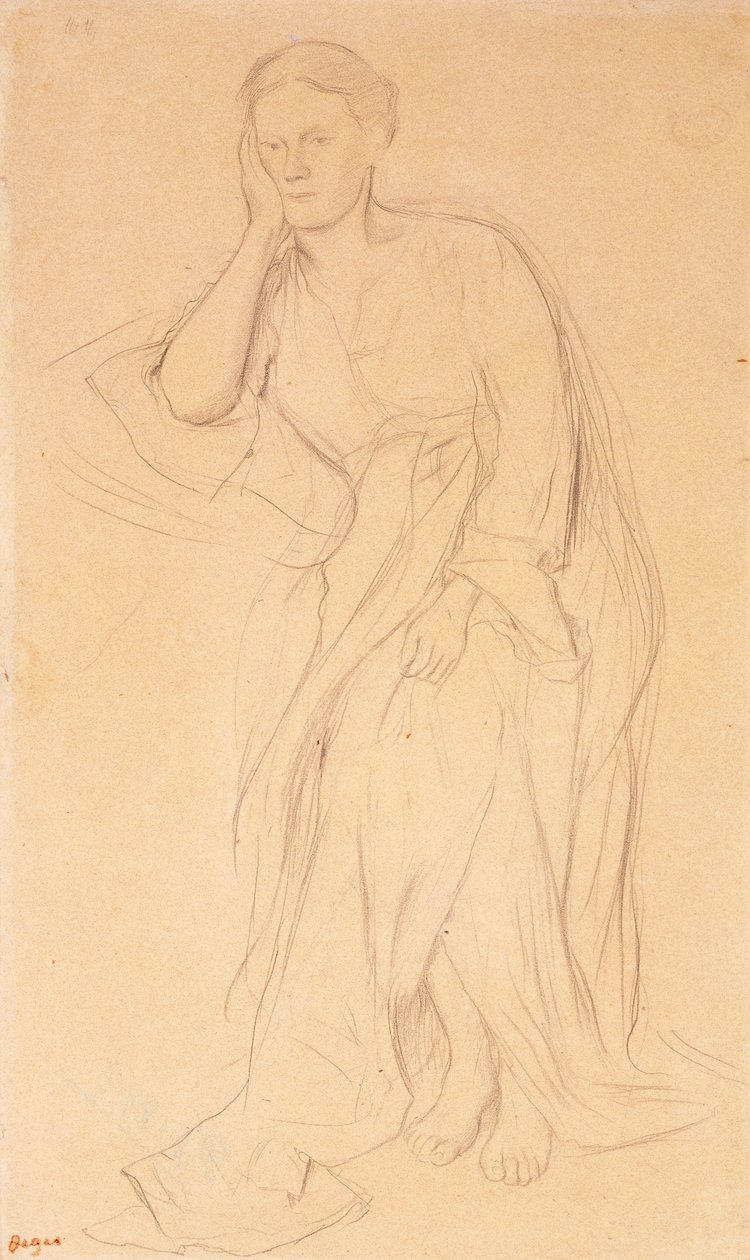 Eugénie Fiocre, étude pour Mlle Fiocre dans le ballet La Source - Edgar Degas