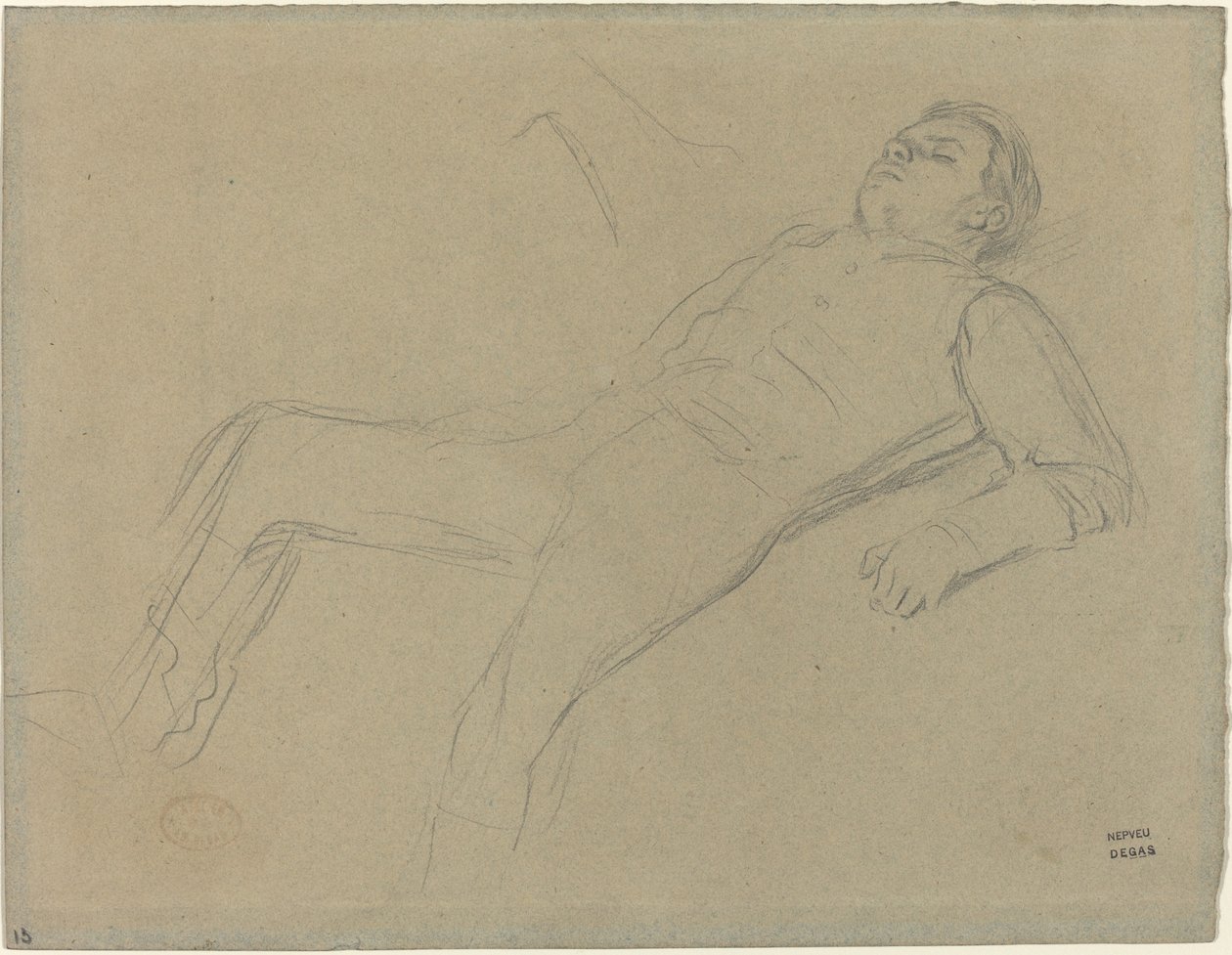 Jockey tombé (étude pour "Scène de la course d